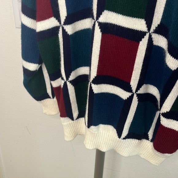 Mens Vintage Jed Size Medium Wool Blend Sweater Retro Oversized Fit Classic - Picture 4 of 8